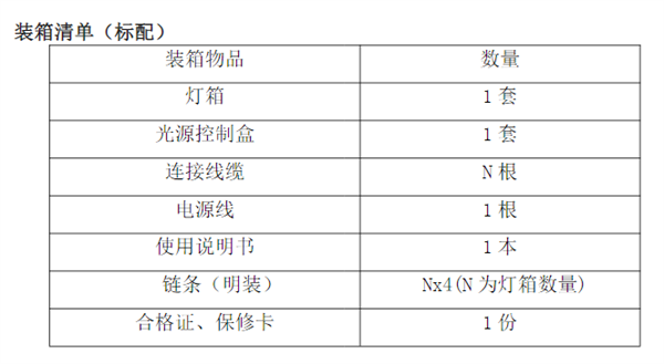 CC120-75-4TL棉花分级灯箱说明书6