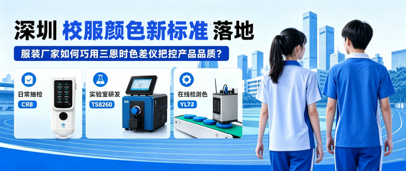 深圳校服颜色新标准发布：三恩时色差仪助力服装企业实现数字化色彩管控
